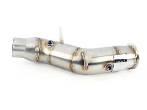 ES#4316876 - BM-EXH009CAT - Sports Series 4" High Flow Catted Downpipe - Eliminate factory exhaust restrictions and increase exhaust flow for greater power potential! - Evolution Racewerks - BMW