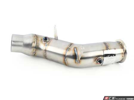ES#4316876 - BM-EXH009CAT - Sports Series 4" High Flow Catted Downpipe - Eliminate factory exhaust restrictions and increase exhaust flow for greater power potential! - Evolution Racewerks - BMW