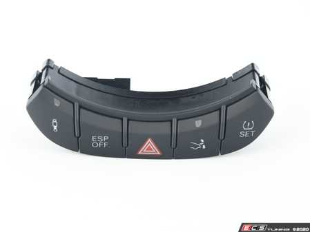 ES#448832 - 8J0927137C5PR - Multi Switch Assembly - soul (Black) - Switch panel includes ESP, Hazzard, sport suspension, and spoiler raise and lower switch - Genuine Volkswagen Audi - Audi
