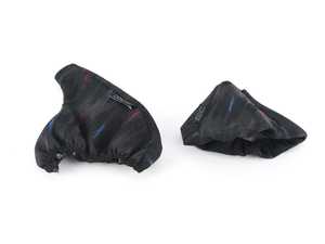 ES#4141570 - MHUR-COMBO46 - Shift Boot & E-Brake Boot With M Hurricane Pattern - Improve the styling of your BMW's interior with this e-brake and shift boot! - Condor Speed Shop - BMW