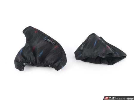 ES#4141570 - MHUR-COMBO46 - Shift Boot & E-Brake Boot With M Hurricane Pattern - Improve the styling of your BMW's interior with this e-brake and shift boot! - Condor Speed Shop - BMW