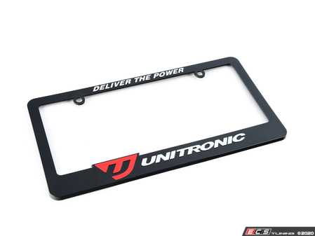 ES#4362345 - UH015-GR3 - License Plate Frame - Get yours NOW and represent Unitronic with pride! - Unitronic - Audi Volkswagen