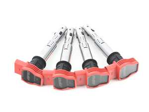 ES#4376584 - MS100208-4KT - APR Upgraded Ignition Coil - Red - Set of Four - Designed to be a direct plug-and-play upgrade to factory coils, providing greater energy output, ensuring a stronger and more consistent spark! - APR - Audi Volkswagen