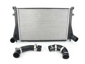 ES#3969895 - 5q0145803skt1 - MK7 Golf R / 8V S3 Intercooler Upgrade Kit - ECS Black Silicone Boost Hoses - Higher flowing intercooler and silicone boost hoses, a complete bolt on kit - Assembled By ECS - Audi Volkswagen