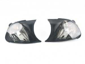 ES#3663213 - 444-1507PXAE-S - Crystal Smoked Corner Assembly - Pair - Direct replacements for the stock amber corner lights - Depo - BMW