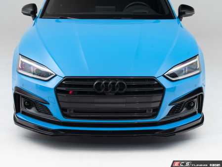 ES#4390751 - 011998la01KT - Audi B9 A5 S-Line/S5 Front Lip - Gloss Black - Upgrade your exterior styling! - ECS - Audi