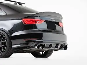 Audi 8V S3 / A3 S line Rear Diffuser - Gloss Black