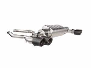 ES#4392792 - S-BM/T/18H - Akrapovic Evolution Line Exhaust With Carbon Tips - G22/G23 M440i - Weighs 21.7 kg, which is 23% lighter than stock. Power gains of 11.8 hp at 5,600 rpm and torque increases of 17.1 Nm at 4,100 rpm were recorded when tested on the Akrapovic - Akrapovic - BMW