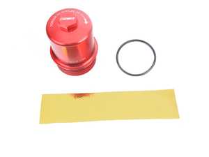 ES#4164641 - 015418ECS01-03KT -  DQ250 6 Speed DSG / S Tronic Billet Aluminum Oil Filter Housing - Red Anodized - Ditch the factory plastic DSG oil filter cap for our durable billet aluminum upgrade! - ECS - Audi Volkswagen