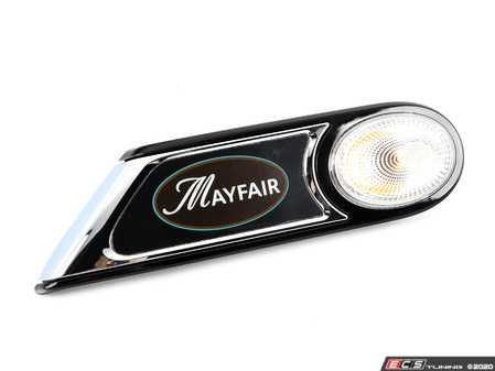 ES#1929934 - 63137239749 - Mayfair Side Turn Signal & Grille - White - Left - Mayfair edition side vent section on the quater panel - Genuine MINI - MINI