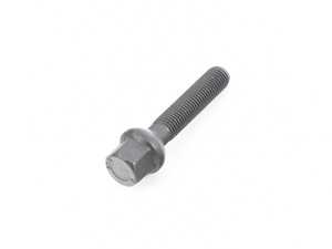 ES#4147715 - 1255502SW - Black Mercedes Ball Seat Wheel Bolt - Priced Each - 12x1.5x55mm - H&R - Volkswagen Mercedes Benz