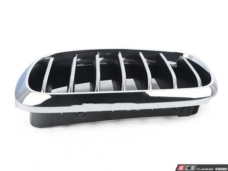 ES#2714751 - 51137316061 - F15 Front grille - left - Replacement grille, chrome outer with chrome slats - Genuine BMW - BMW