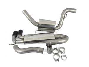 ES#3969592 - SVW042C - Non-resonated cat-back system - Daytona twin ceramic tips - Built to last with 304 stainless steel and engineered for dyno-proven power gains. - Scorpion - Volkswagen
