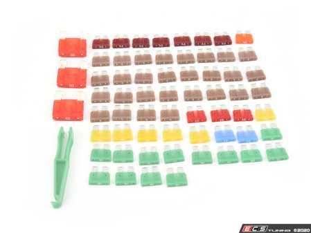 ES#4389075 - E46FuseKit - Fuse Replacement Kit - Complete set of fuses from OE BMW supplier for direct replacement of blown or mismatched fuses. - Race German - BMW