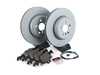 ES#4017072 - 34116883470-1KT - Front Brake Service Kit - Featuring ECS DD23 Daily Driver ceramic pads, Zimmerman rotors, and a URO wear sensor. - Assembled By ECS - BMW