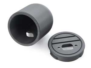 ES#3639912 - 2018004-GLIS-TX - CJM Single Gauge Pod - Textured - Each vent pod is crafted from 3D printed plastic to withstand cracking, fading, and warping while still giving your car a custom fit and finish. - CJM Industries - Volkswagen