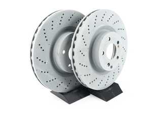 ES#4391066 - 000421141207KT - Front Brake Rotors - Pair (344x32) - Does not include new rotor securing screws - Genuine Mercedes Benz - Mercedes Benz