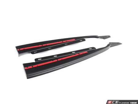 ES#4414609 - 008569LA01-02KT - MK6 Jetta Facelift ECS Rear Diffuser Side Spat Add-On Kit - Textured Black - Enhance the style on your ECS Tuning Rear Diffuser with our Rear Bumper Side Spats - ECS - Volkswagen