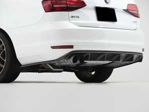 ES#4751514 - 007170LA02EBKT - MK6 Jetta Facelift Textured Black Rear Diffuser - With Side Spats & Trunk Spoiler - Add aggressive styling with our In-House Engineered Textured Black Rear Diffuser and gloss black trunk spoiler! - Enthusiast Bundles - Volkswagen