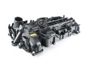 ES#4305758 - 11127588412 - Valve Cover - Gasket Included - A complete valve cover assembly with gaskets and integrated PCV valve - Bremmen Parts - BMW