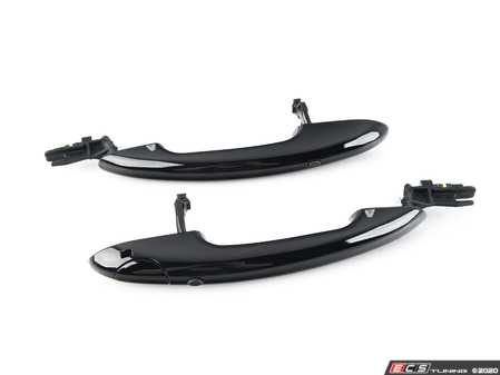 ES#4220386 - 51712457410KT - Door Handle Piano Black Front - Set - Upgrade your stock chrome to piano black " black line " - Genuine MINI - MINI