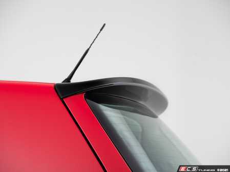 ES#4370458 - 013990LA01 -  MK4 Golf/GTI Hatch Spoiler - Gloss Black - Add OE+ styling with our In-House Engineered Gloss Black Rear Hatch Spoiler! - ECS - Volkswagen