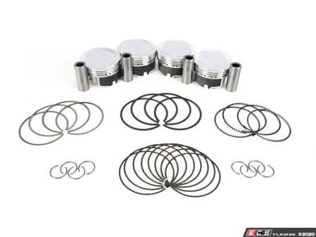 ES#4020194 - 353860 - JE Performance Forged Piston Set - Includes rings, wire locks, and 23mm wrist pins - 83.0mm bore (0.5mm overbore), 9.6:1 CR, 92.8mm stroke (stock) - JE Piston - Audi Volkswagen