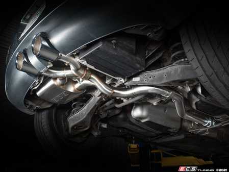 ES#4414027 - 014107LA -  MK5 R32 Valved Catback Exhaust System - In-house engineered for the R32 enthusiast! Features T304 SS Tig-welded 2.5" tubing and a valved muffler for audible obedience or wide open for glorious Wookie growls! - ECS - Volkswagen