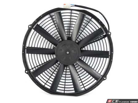 ES#4147278 - 30100385 - Universal 14" Electric Fan - Black - 1038 CFM. High performance puller fan with curved blades. - Spal - Audi BMW MINI