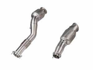 ES#4414676 - DP-BM/SS/8 - Akrapovic Downpipe With Cat - G80/G82 M3/M4 - A sporty 300 cpsi catalytic converter is integrated into the downpipe - Akrapovic - BMW