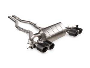 ES#4415001 - BM/T/21H-BC - Akrapovic Titanium Slip On Exhaust With Octagonal Carbon Fiber Tips - G80/G82 M3/M4 - Akrapovic has achieved power gains of 10.9 HP at 6,000 rpm and torque increases of 10.3 lb/ft Torque at 6,000 rpm - Akrapovic - BMW