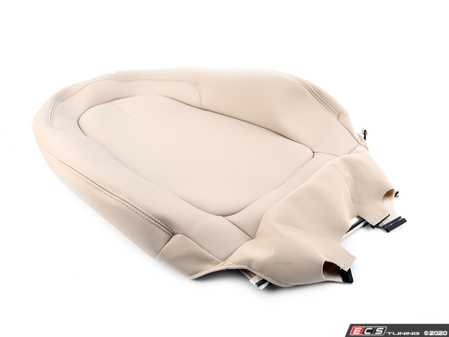 ES#4202528 - 52107496016 - Front Right Leather Seat Backrest Cover - Oyster - Replacement for your worn seat cover - Genuine BMW - BMW