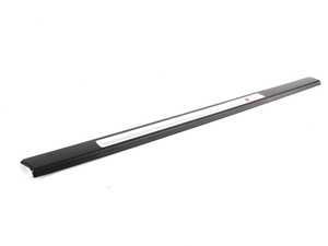 ES#459218 - 8P4853491H01C - Front S-Line Door Sill - Satin Black - Left  - Features an aluminum inlay with the S-Line logo - Genuine Volkswagen Audi - Audi