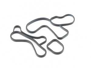 ES#4404945 - 11428591462 - Oil Cooler Gasket Set - B46/48 2.0L - Seals the oil cooler to the oil filter housing - Elring - BMW
