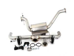 ES#4389220 - ES-VW06-VMK-CBS - 3" Stainless Steel Cat-Back Exhaust System with VAREX Muffler - Increase sound and power! - XForce - Volkswagen