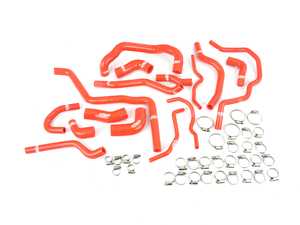 ES#4362413 - Aut-MK5-002-RED - Silicone Coolant Hose Kit - Red - Replace your stock rubber hoses with silicone - Autobahn Autoworx - Audi Volkswagen