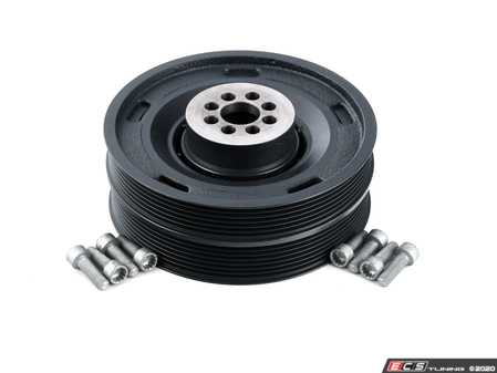 ES#4414598 - 06e105251faKT - Crankshaft Pulley With Hardware - Includes a OE Crankshaft Pulley with the necessary install hardware. - Assembled By ECS - Audi