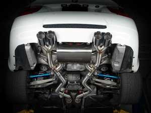 ES#4464472 - 013888la01-01KT - E90 E92 M3 Turner Motorsport Stainless Steel Valved Axle Back Exhaust - Polished Tips - Valved Axle back exhaust to keep your factory secondary cats! For E90 & E92 S65 cars. Featuring slant cut Polished tips. - Turner Motorsport - BMW
