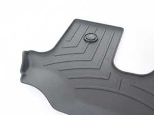 ES#3969974 - 4410842 - Rear FloorLiner - Black (2nd Row) - Laser measured for perfect fitment and ultimate protection against moisture and debris - WeatherTech - Volkswagen