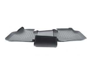 ES#3522136 - 4410845 - Rear FloorLiner - Black (3rd Row) - Laser measured for perfect fitment and ultimate protection against moisture and debris - WeatherTech - Volkswagen