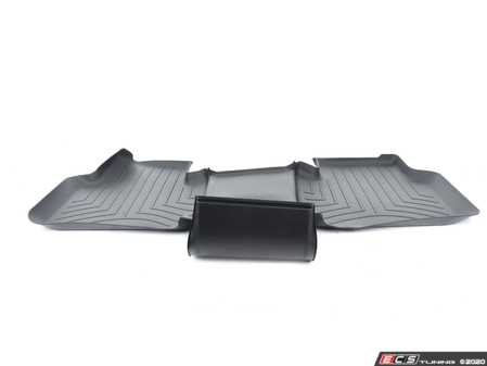 ES#3522136 - 4410845 - Rear FloorLiner - Black (3rd Row) - Laser measured for perfect fitment and ultimate protection against moisture and debris - WeatherTech - Volkswagen