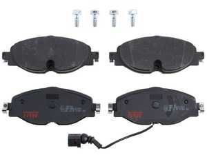 ES#4414177 - 5Q0698151D - TRW Ultra Low-Metallic Front Brake Pad Set - TRW Ultra pad set featuring a copper-free low-metallic compound and CITEC break-in coating - TRW - Audi Volkswagen