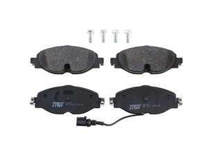 ES#4416047 - 5Q0698151D-LM - Low-Metallic Front Brake Pad Set - TRW Pro pad set featuring a copper-free low-metallic compound - TRW - Audi Volkswagen