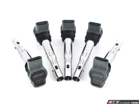 ES#4376590 - MS100209-5KT - APR Upgraded Ignition Coil - Grey - Set of Five - Designed to be a direct plug-and-play upgrade to factory coils, providing greater energy output, ensuring a stronger and more consistent spark! - APR - Audi Volkswagen