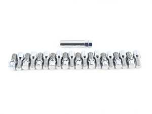 ES#3419835 - LB14x1.25CS - Conical Seat Tuner Spline Bolt Set - Standard Length - Chrome - Full set of chrome tuner style, socket-specific lug bolts. 14x1.25x27mm - Rohana Wheels - BMW MINI