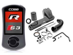 ES#4416576 - VLK003001P-RED - Stage 1+ Carbon Fiber Power Package For Golf R And S3 - Flash your ECU and unleash the power your vehicle was meant to have. - CobbTuning - Volkswagen