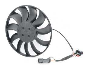 ES#3232161 - 3Q0959455B - Auxiliary Fan Assembly - 350MM - 400w cooling fan assembly - Larger of the two fans found behind the radiator - Genuine Volkswagen Audi - Audi