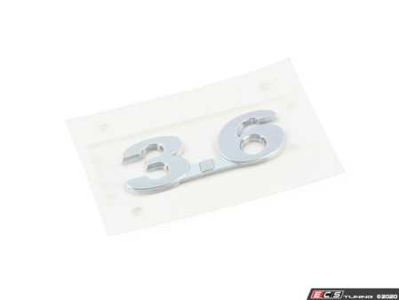 ES#2179458 - 561853675H739 - 3.6 Emblem - Show everyone the displacement of your 6 cylinder - Genuine Volkswagen Audi - Volkswagen