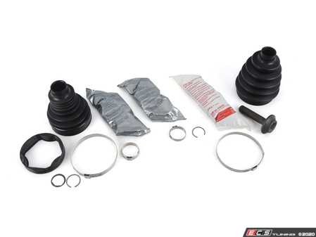 ES#3647673 - 8k0498201c2KT - Front CV Joint Refresh Kit - Priced Each - Includes both inner & outer boots with hardware - Services one axle - Assembled By ECS - Audi