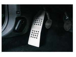 ES#4418749 - P103SILVER - MINI Cooper Dead Pedal - Silver - Silver finish with rubber grip for the foot rest - Rennline - MINI